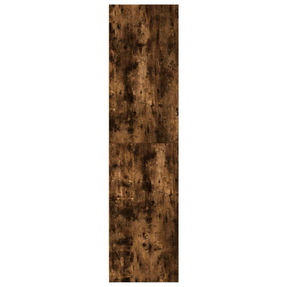 Kledingkast 100x50x200 cm bewerkt hout gerookt eikenkleurig - AllerleiShop