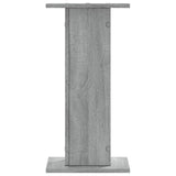 Plantenstandaards 2 st 30x30x60 cm bewerkt hout grijs sonoma