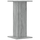 Plantenstandaards 2 st 30x30x60 cm bewerkt hout grijs sonoma