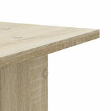 Plantenstandaards 2 st 30x30x95 cm bewerkt hout sonoma eiken