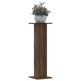 Plantenstandaards 2 st 30x30x95 cm bewerkt hout bruin eiken