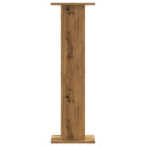 Plantenstandaards 2 st 30x30x95 cm hout artisanaal eiken