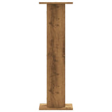 Plantenstandaards 2 st 30x30x95 cm hout artisanaal eiken