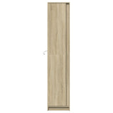 Hoge kast met LED 41,5x32,5x200 cm bewerkt hout sonoma eiken - AllerleiShop