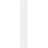 Hoge kast met LED 69x32,5x200 cm bewerkt hout wit - AllerleiShop