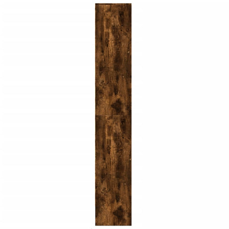 Hoge kast met LED 69x32,5x200 cm bewerkt hout gerookt eiken - AllerleiShop