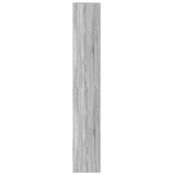 Hoge kast met LED 69x32,5x200 cm bewerkt hout grijs sonoma - AllerleiShop