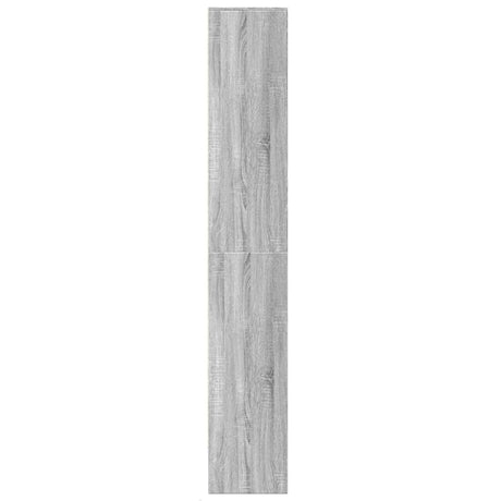 Hoge kast met LED 69x32,5x200 cm bewerkt hout grijs sonoma - AllerleiShop