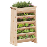 Kruidenbak 6-laags 69x40x101,5 cm massief grenenhout - AllerleiShop