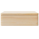 Houten kist met deksel 40x30x13 cm massief grenenhout - AllerleiShop