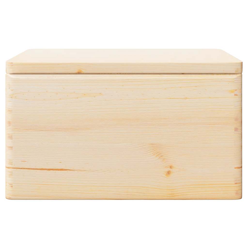 Houten kist met deksel&handvatten 40x30x23cm massief grenenhout - AllerleiShop