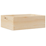 Houten kist met handvatten 40x30x13 cm massief grenenhout - AllerleiShop