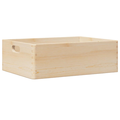 Houten kist met handvatten 40x30x13 cm massief grenenhout - AllerleiShop