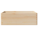 Houten kist met handvatten 40x30x13 cm massief grenenhout - AllerleiShop