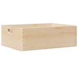 Houten kist met handvatten 40x30x13 cm massief grenenhout - AllerleiShop