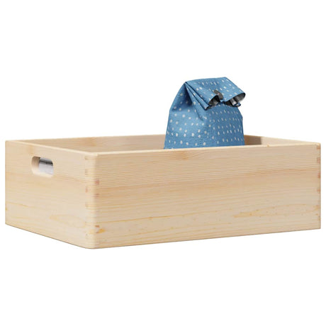 Houten kist met handvatten 40x30x13 cm massief grenenhout - AllerleiShop