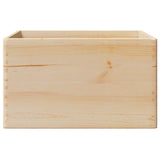 Houten kist met handvatten 40x30x23 cm massief grenenhout - AllerleiShop