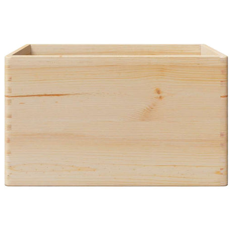 Houten kist met handvatten 40x30x23 cm massief grenenhout - AllerleiShop