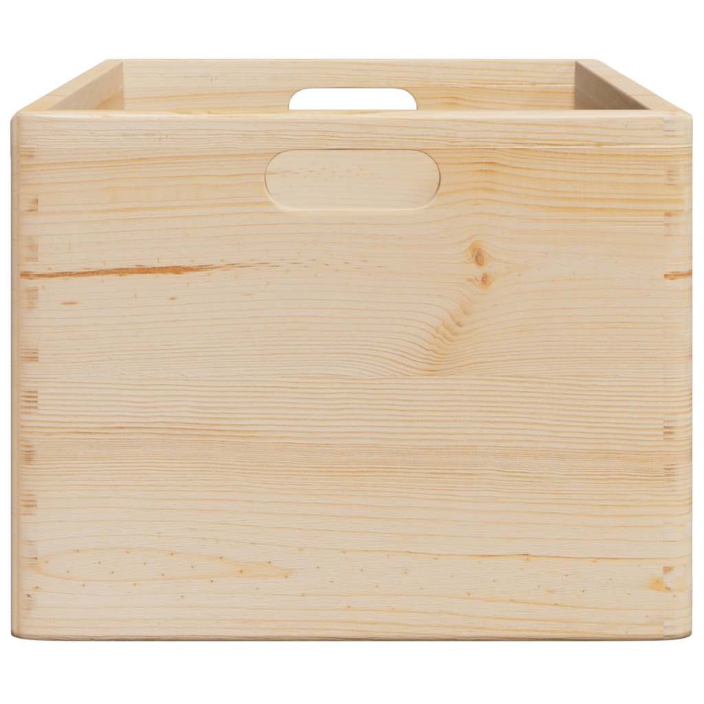 Houten kist met handvatten 40x30x23 cm massief grenenhout - AllerleiShop