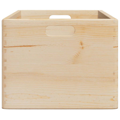 Houten kist met handvatten 40x30x23 cm massief grenenhout - AllerleiShop