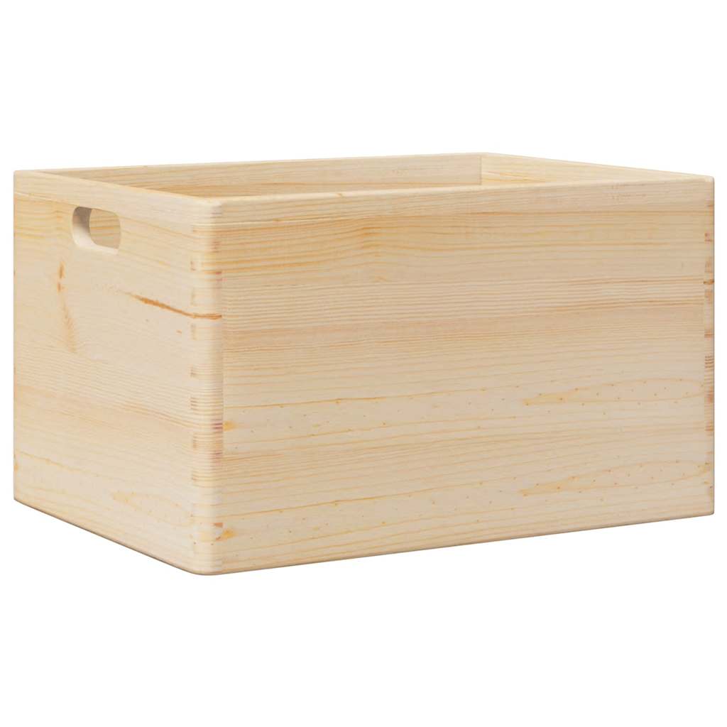 Houten kist met handvatten 40x30x23 cm massief grenenhout - AllerleiShop