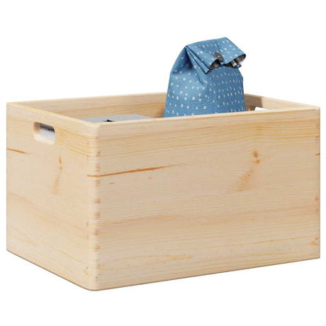 Houten kist met handvatten 40x30x23 cm massief grenenhout - AllerleiShop