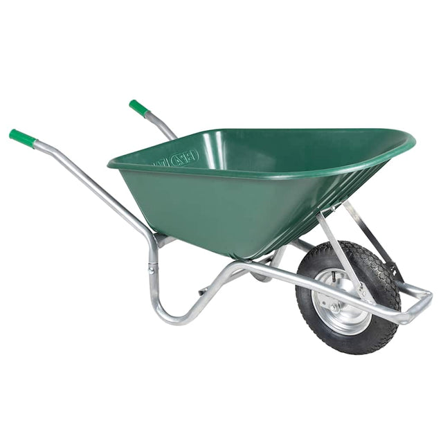 Kruiwagen 90 L 150 kg gegalvaniseerd staal en kunststof groen - AllerleiShop