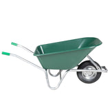 Kruiwagen 90 L 150 kg gegalvaniseerd staal en kunststof groen - AllerleiShop