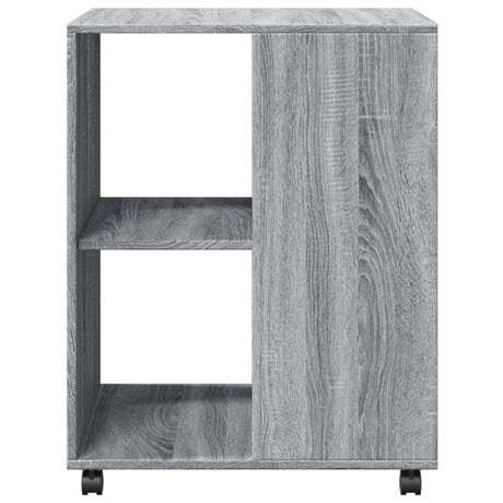 Bijzettafel met wieltjes 55x60x78 cm hout grijs sonoma eiken - AllerleiShop