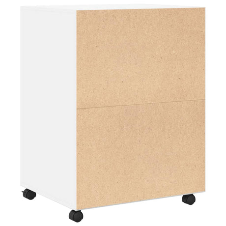 Rolkast 60x48x81 cm bewerkt hout wit - AllerleiShop