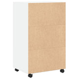 Rolkast 55x40x91 cm bewerkt hout wit - AllerleiShop