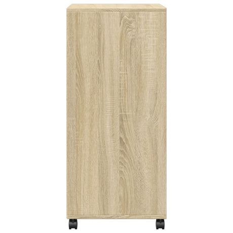 Rolkast 55x40x91 cm bewerkt hout sonoma eikenkleurig - AllerleiShop