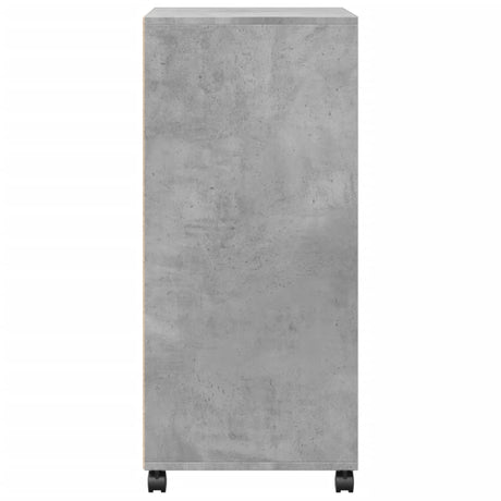 Rolkast 55x40x91 cm bewerkt hout betongrijs - AllerleiShop