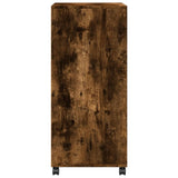 Rolkast 55x40x91 cm bewerkt hout gerookt eikenkleurig - AllerleiShop