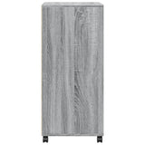 Rolkast 55x40x91 cm bewerkt hout grijs sonoma eikenkleurig - AllerleiShop