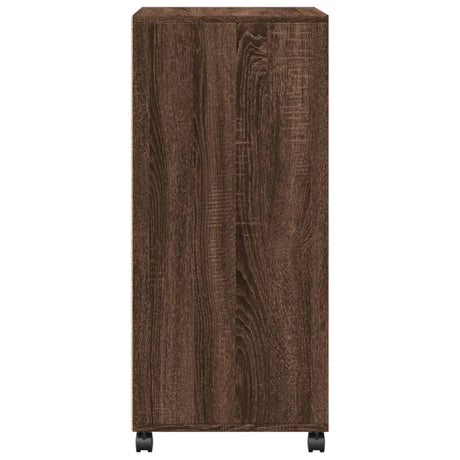 Rolkast 55x40x91 cm bewerkt hout bruin eikenkleurig - AllerleiShop