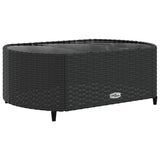 6-delige Loungeset met kussens poly rattan zwart - AllerleiShop