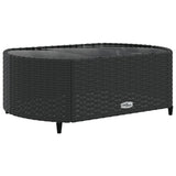 6-delige Loungeset met kussens poly rattan zwart - AllerleiShop