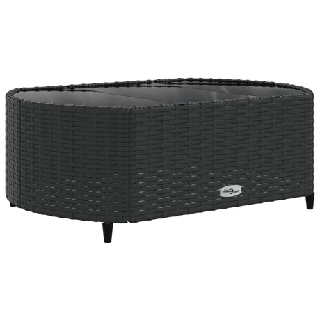 6-delige Loungeset met kussens poly rattan zwart - AllerleiShop