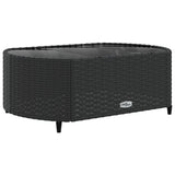 6-delige Loungeset met kussens poly rattan zwart - AllerleiShop