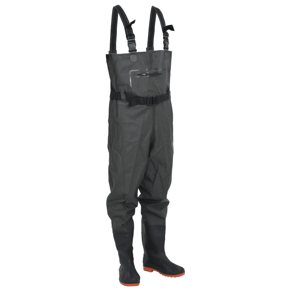 Waadpak met laarzen en riem maat 40 donkergroen - AllerleiShop