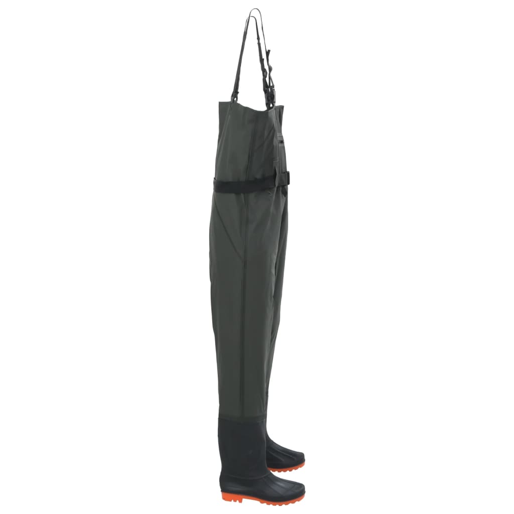 Waadpak met laarzen en riem maat 40 donkergroen - AllerleiShop
