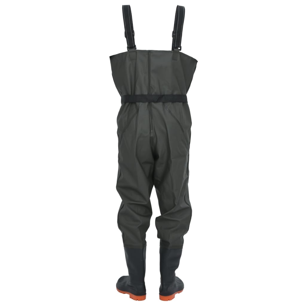 Waadpak met laarzen en riem maat 40 donkergroen - AllerleiShop
