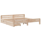 Bedframe zonder matras massief grenenhout 180x200 cm