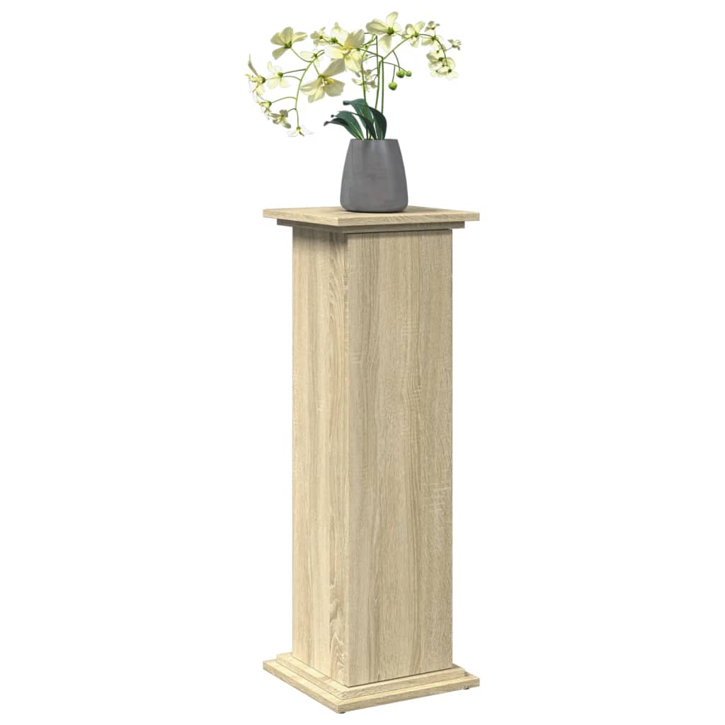 Sokkel met opbergruimte 31x30x90 cm bewerkt hout sonoma eiken - AllerleiShop