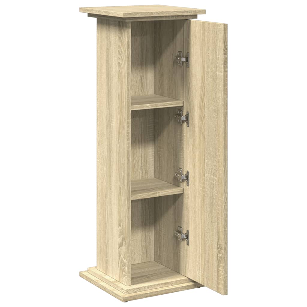 Sokkel met opbergruimte 31x30x90 cm bewerkt hout sonoma eiken - AllerleiShop