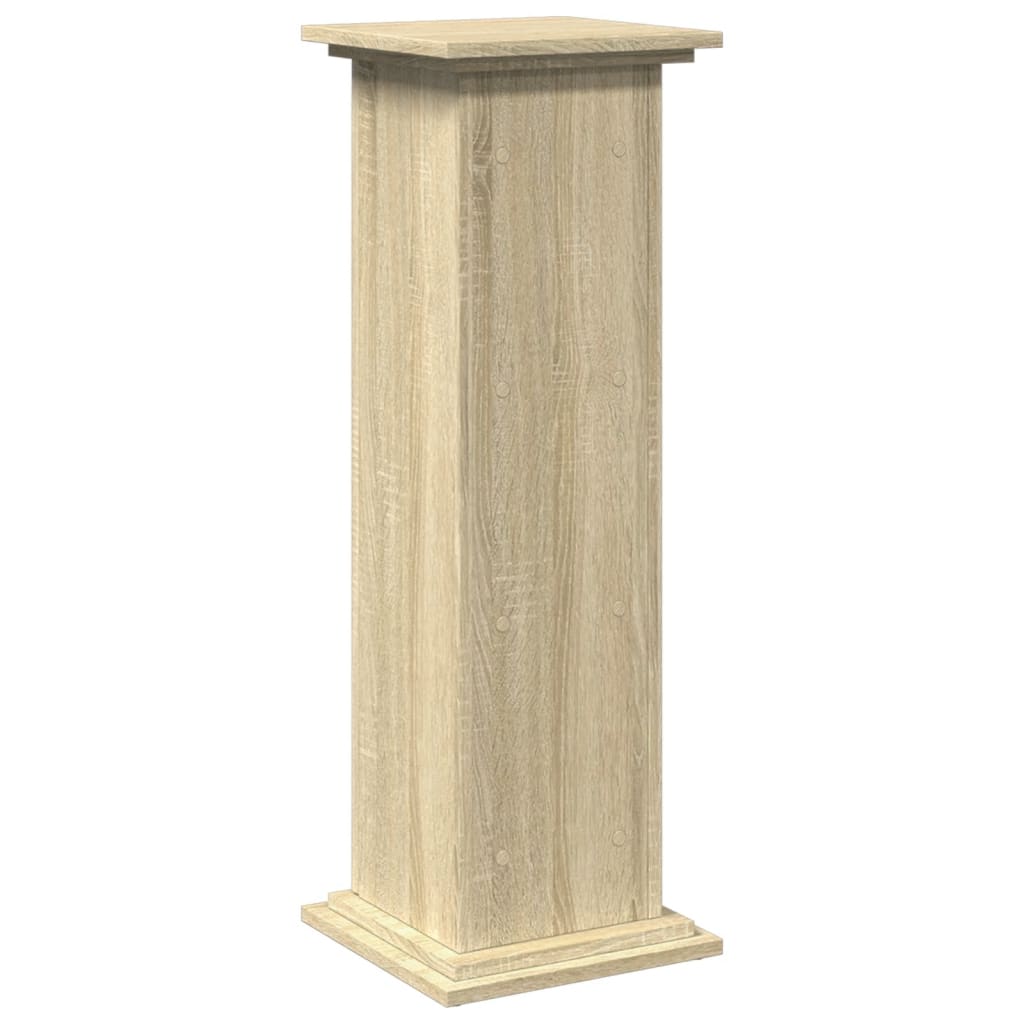 Sokkel met opbergruimte 31x30x90 cm bewerkt hout sonoma eiken - AllerleiShop