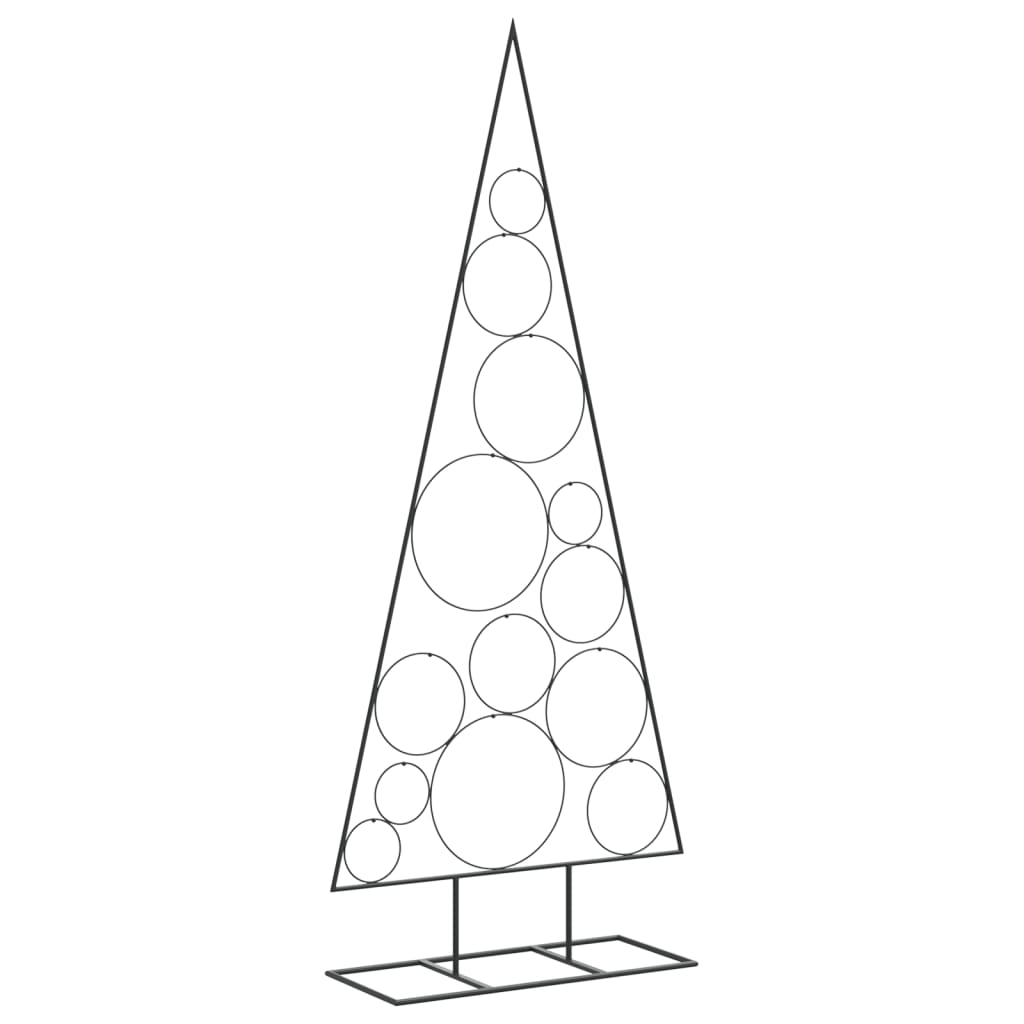 Kerstdecoratie kerstboom 150 cm metaal zwart - AllerleiShop