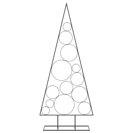 Kerstdecoratie kerstboom 150 cm metaal zwart - AllerleiShop