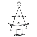 Kerstdecoratie kerstboom 75 cm metaal zwart - AllerleiShop